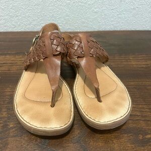 Born brown leather sandals